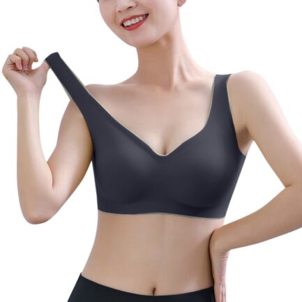 Womens Sports Bras Comfort Seamless Full Coverage Wireless Bras Yoga Sleep Underwear No Underwire Gathered Push Up Bras Tube Top - Image 12