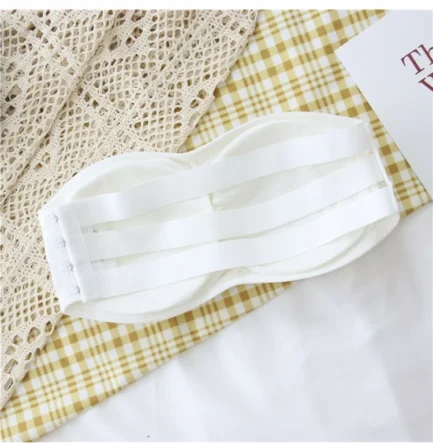 Women's Strapless Bra with Removable Pads Sexy Underwear Tube Top Girls Invisible One-piece Backless Lingerie Cropped Tanks - Image 24