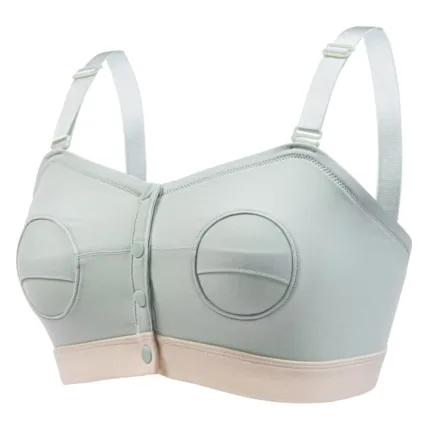 Women's Front Buckle Pregnant Nursing Bra With Breast Pad Hands-free Pumping Hide Opening Sucking Mouth Breastfeeding Underwear - Image 3