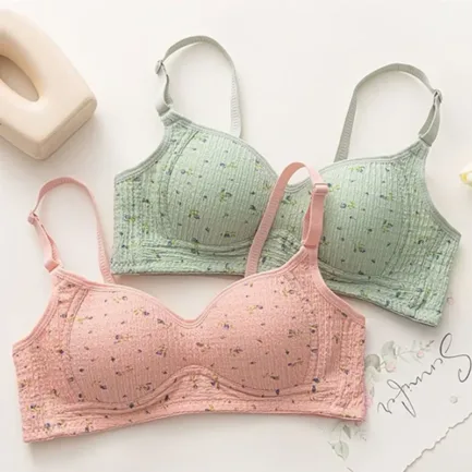 Women Sexy Lingerie Triangle Cup Brassiere Wire Free Bra Underwear Bras for Girls Womens Without Steel Rings French Traceless - Image 4