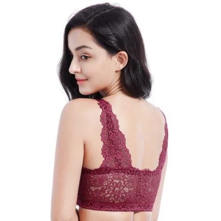 Women Front Closure Bra Sexy Bras Front-Close Lift Up Bra Wireless Bralette Gather Soft Brassiere Top Vest BCD Lace Bralettes - Image 8