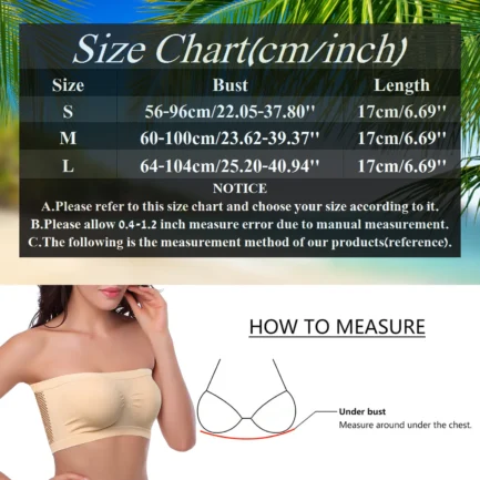 Sleep & Lounge Bras 3 Pieces Womens Non Padded Bandeau Sprots Bra Strapless Convertible Bralettes Basic Layer Top ملابس داخلية - Image 6