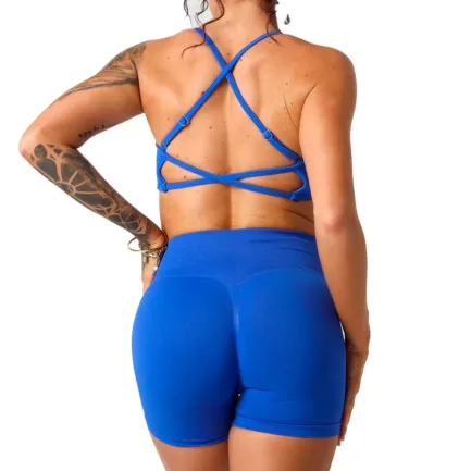 2Pieces TKITK Dynamic Backless Sports Bra Seamless Spandex Woman Fitness Elastic Breathable Enhancement Leisure Sports Underwear - Image 15
