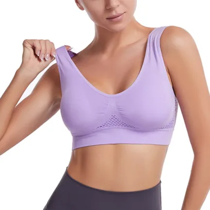Like Hot Cakes Hollow Sport Breathable Crop Top Sports Bra for Women Yoga Bra Tops for Big Women Long Sports Bras for Women Yoga - Image 16