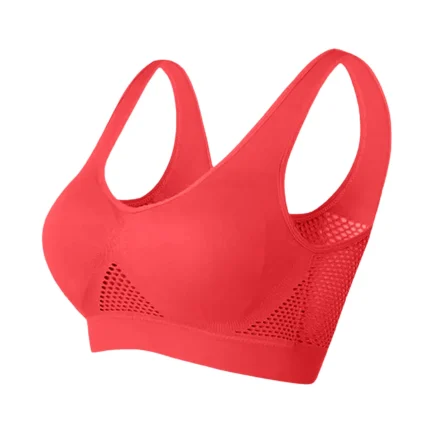 Women Bras Wireless Cotton Breathable Cool Liftup Air Bra 2024 New Large Size Air Bra Breathable And Comfortable Mesh Sports Bra - Image 9