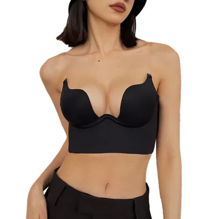 Sexy Women Lingerie U Backless Bras Deep U Low Cut Push Up Bra Brassiere Female Breathable Bralette Invisible Bra Underwear - Image 14