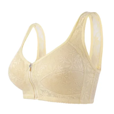 18 Fancy Women Underwear Bras Women'S Comfort Sports Bra Jacquard Zipper Wireless Breathable Yoga Bra Sleep Sujetadores Sexys - Image 7