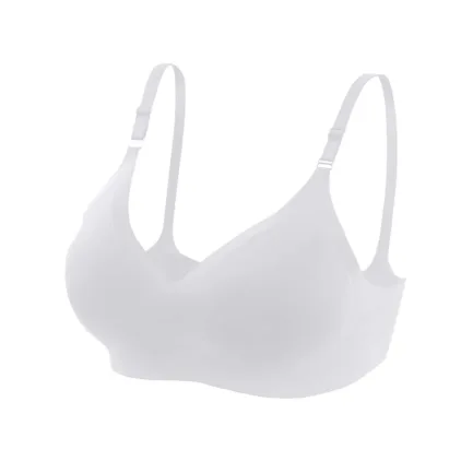 Women Comfort Soft Seamless Full Coverage Bra Deep V Neck Sexy Underwear Adjustable Shoulder Strape Breathable Croset Solid Bra - Image 15