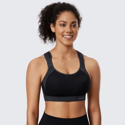 Women's Sports Bra High Impact Wireless Adjustable Straps Non-Padded Workout Bra Solid Trainning Run Boxing Underwear - Image 3