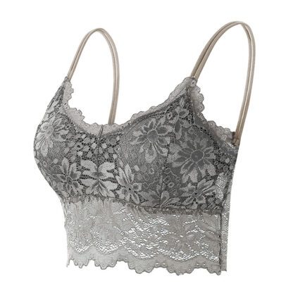 Women Vest Hot Bra Seamless Bras Lingerie Sexy V Neck Underwear Lace Panel No Steel Ring Bras Female Corset Sling Bralette Ropa - Image 15
