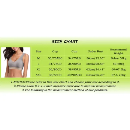 Large Size Traceless Womens Bra Comfortable Without Underwire Underwear Solid Color Gathering Shockproof Running Sport Bralette - Image 6