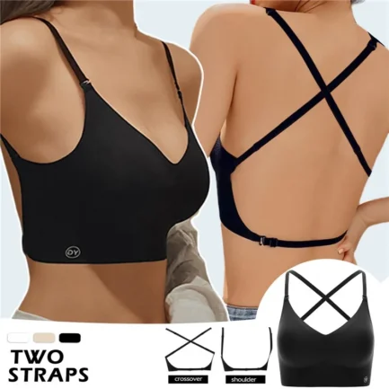 Strapless Underwear Women Invisible Bra Deep U Plunge Bras Backless Top for Dresses Sexy Lingerie with Transparent Strap Push Up - Image 11