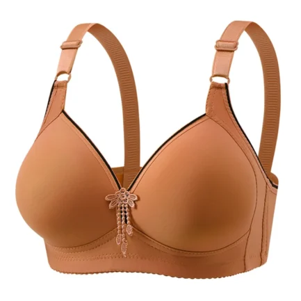 2024Womens With Support And Lift Plus Size Bras,Comfort Full Coverage Everyday Bras Breathable Wireless Elegant Big Breasts Bra - Image 10