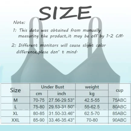 Womens Wireless Seamless T-Shirt Bra Extreme Comfort Spaghetti Thin Strap Soft Support Bra Full-Coverage Push Up Corset Lift Bra - Image 11