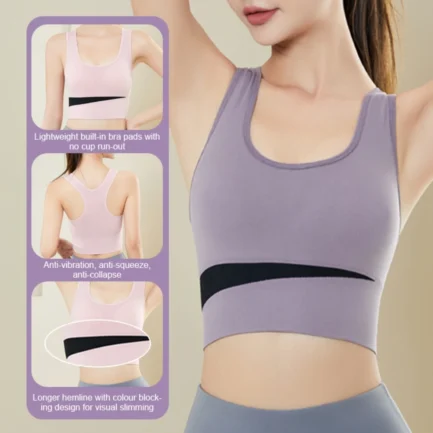 Sports Bras Women Push Up Top Fitness Vest Sports Top Seamless Wire Free Underwear Shockproof Yoga Bra Quick Dry Gym Sportswear - Image 15