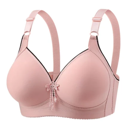 2024Womens With Support And Lift Plus Size Bras,Comfort Full Coverage Everyday Bras Breathable Wireless Elegant Big Breasts Bra - Image 7