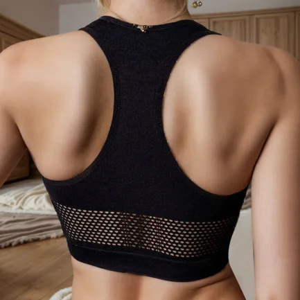 Women’s Light Impact Sports Bra Vest Longline U Back Light Support Yoga Workout Running Tank Top Summer Breathable Camisole - Image 8