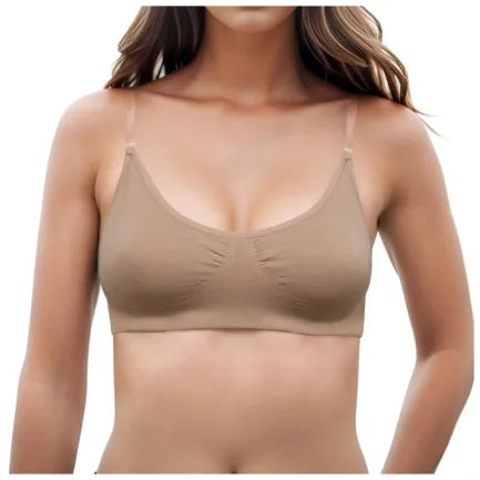 Womens Seamless Underwear Sexy Push Up Bras Female Plunget Transparent Thin Strappy Soft Bralette Beauty Back Wilress Bra - Image 8