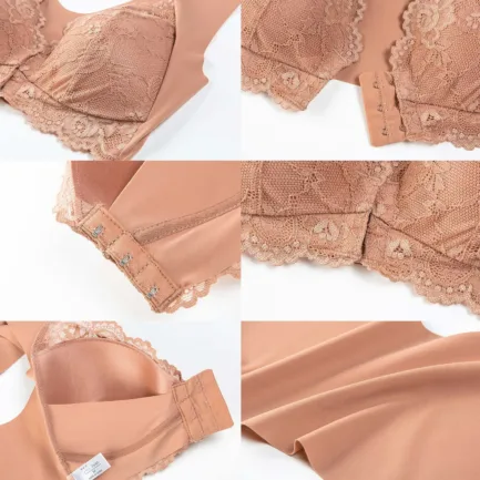 Sexy Front Close Bra Womens No Steel Ring French Bra Plus Size Seamless T Back Unlined Bra For Large Bust Woman Bras 36 C - Image 4