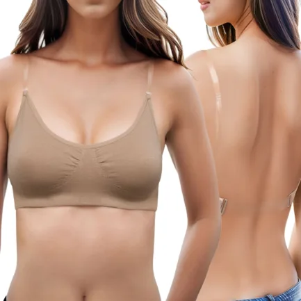 Womens Seamless Underwear Sexy Push Up Bras Female Plunget Transparent Thin Strappy Soft Bralette Beauty Back Wilress Bra - Image 7