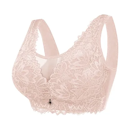 Women's Deep V Traceless Latex Gathered And Breathable Adjustable And Sexy Bra Sports Bras for Women One Shoulder Sports Bra Set - Image 12