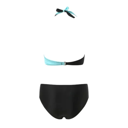 Women Split Swimwear Block Color Prints Swimsuit Ladies Push Up Padded Bra and Low Waist Triangle Panty Two Piece Swimwear - Image 11