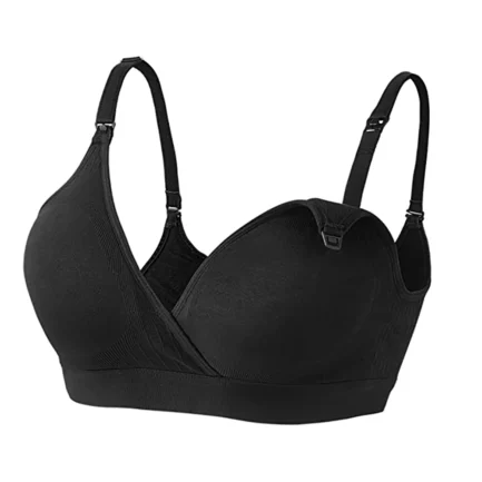Lady Maternity Pregnancy Seamless Soft Breastfeeding Bras No Underwire Adjustable Straps Breast-Pumps Holding And Nursing Bra - Image 3