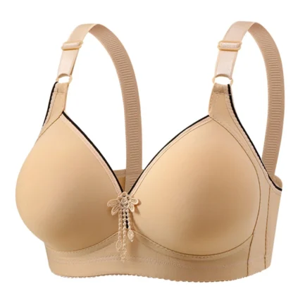2024Womens With Support And Lift Plus Size Bras,Comfort Full Coverage Everyday Bras Breathable Wireless Elegant Big Breasts Bra - Image 9