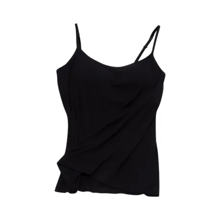 Women Suspended Vest With Chest Pad Women's Thin Shoulder Strap Bra T Integrated Shirt Basic version Sexy Sling For Female - Image 10