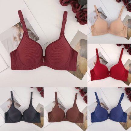Sports Bras for Women Comfort Seamless Unlined Wireless Bras Solid Adjustable Straps No Underwire Push Up Bras Bralette Tank Top - Image 7
