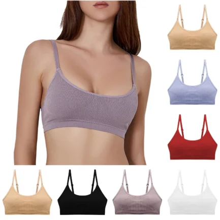 Sexy Women Seamless Wireless Bra Ladies Solid Color Fitness Active Bra Soft Underwear Female Fashion Breathable Brassiere - Image 7