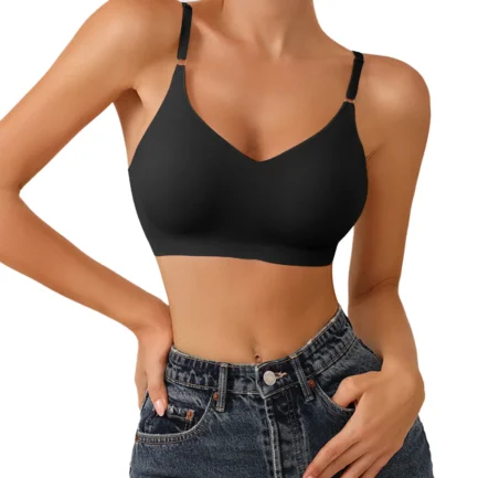 Ice Silk Bra for Women Comfort Wireless Gather Sexy Underwear for Women Push Up Simple Lingerie Seamless Brassiere Bralettle - Image 3