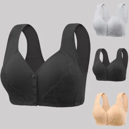 Women'S Non Steel Ring Lace Tank Top Bra Large Size Gathered To Collect Side Breasts Bra Underwear Medium Female Intimates - Image 9