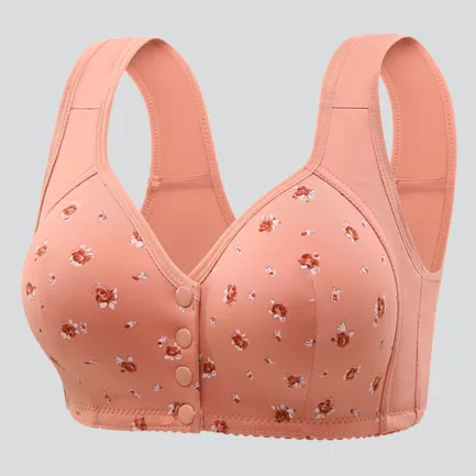 Women'S Front Opening Fixed Cup Underwear Plus Size Non Steel Ring Tank Top Bra Underwear Plus Sized Sports Breathable Bra - Image 14