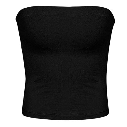 Women Sexy Solid Color Crop Bandage Top Strapless Bandeau Tube Top Sleeveless Backless Non-Slip Women Underwear Cami Vest - Image 18
