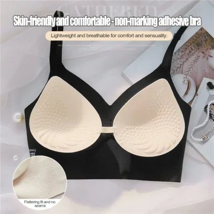 Strapless Underwear Women Invisible Bra Deep U Plunge Bras Backless Top for Dresses Sexy Lingerie with Transparent Strap Push Up - Image 20
