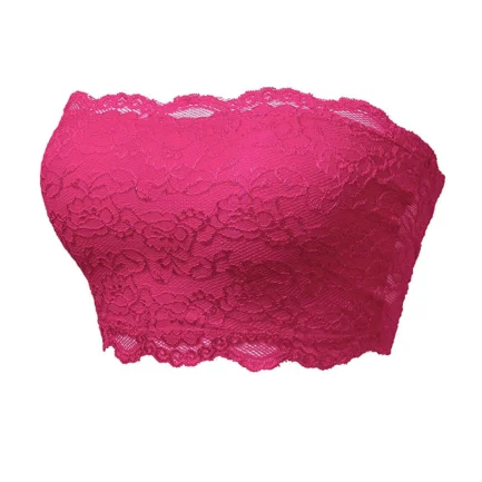 Ladies Sexy Chest Wrapping Bra Women Plus Size Seamless Lace Underwear Women Strapless Solid Color Briefs Sexy Lingeries трусы - Image 2