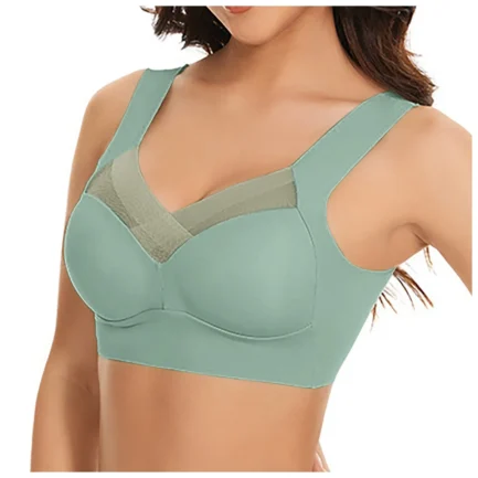 Large Size Push Up Bra For Women High Stretchy Lace Patchwork Sexy Brassiere Soft Seamless Underwear Gathered Sporty Bra 6XL - Image 2