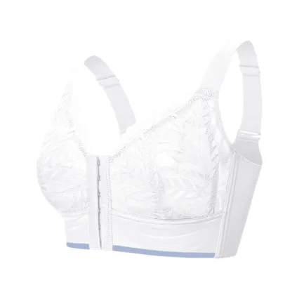 Plus Size Bras Women Full Cup Thin Underwear Front Button Closure Wireless Sports Lace Big Size Bra Underwire Brassiere Top Vest - Image 8
