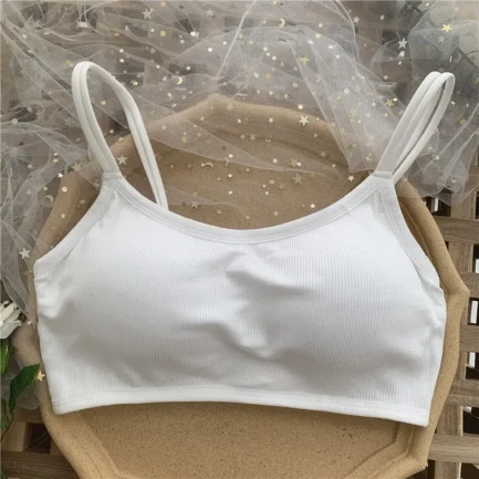 ZXYOUPING Women Sexy Crop Top Bra，Strapless Bra Cross Beautiful Back Top，Bra with Pad Push Up Wireless Bra，Comfortable Padded Br - Image 11