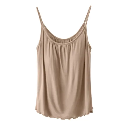 Sexy Casual Tanks T Shirt Strapless Tube Tank Top For Women Sleeveless Tops With Built In Bras Shelf Bra Padded Shirt Underwear - Image 13