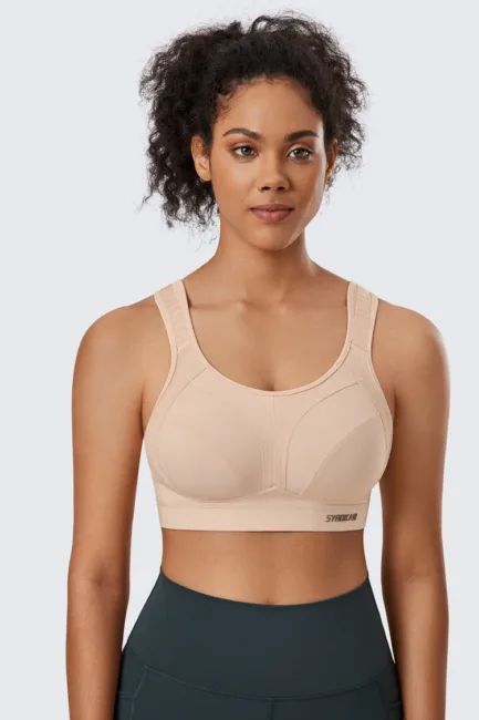 Women's Sports Bra High Impact Wireless Adjustable Straps Non-Padded Workout Bra Solid Trainning Run Boxing Underwear - Image 11