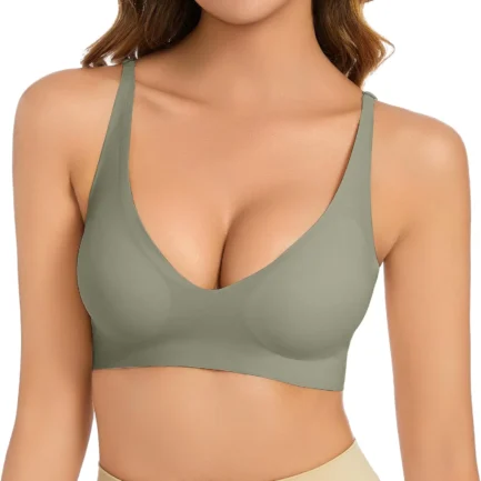 Women'S Bra Lingerie Women'S Bra Without Underwire V Neck Comfort Soft Bra Push Up Seamless Bra Lightly Padded Sujetadores Sexys - Image 9