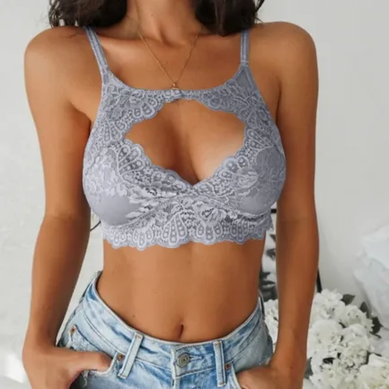 Wireless Push Up Bra Sexy Lace Hollow Bralette Women Breathable Underwear Fashion Lingerie Seamless Bras Femme Brassiere - Image 23