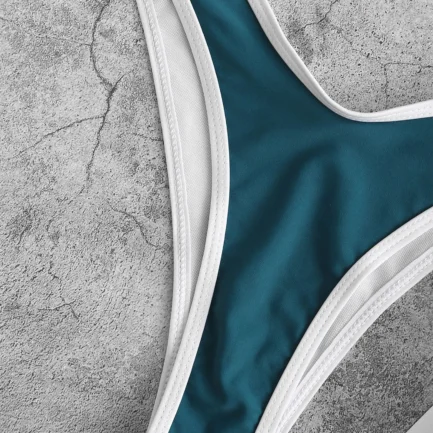 Women' Swimsuits Two Piece Push Up Bra Swimwear Women 2024 Sexy Solid Color Bikini Set G-String T Back Thong Triangle Panty - Image 15