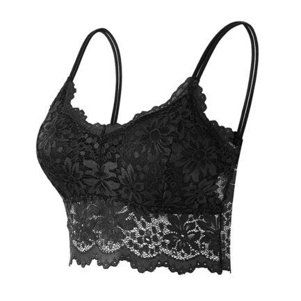 Women Vest Hot Bra Seamless Bras Lingerie Sexy V Neck Underwear Lace Panel No Steel Ring Bras Female Corset Sling Bralette Ropa - Image 10