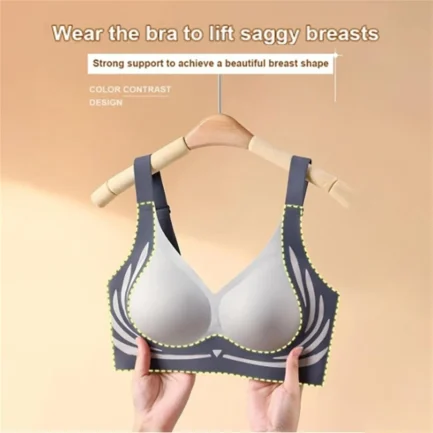 Lifting Anti-Sagging Wireless Push-Up Bra Women'S Widened Back Smoothing Bras Adjustable Summer Thin Brassiere Underwear - Image 14