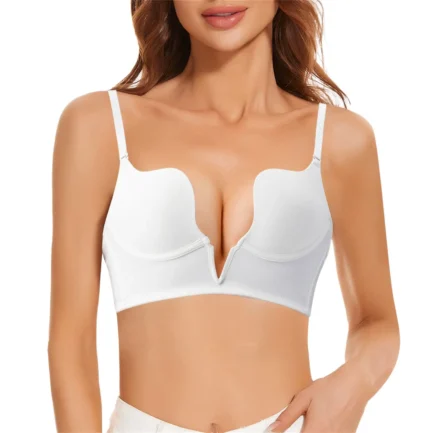 Sexy Push Up Bra Women Backless Bras Plus Size Low Cut Brassiere Invisible Underwear Seamless Deep U Lingerie Female Bralette - Image 3