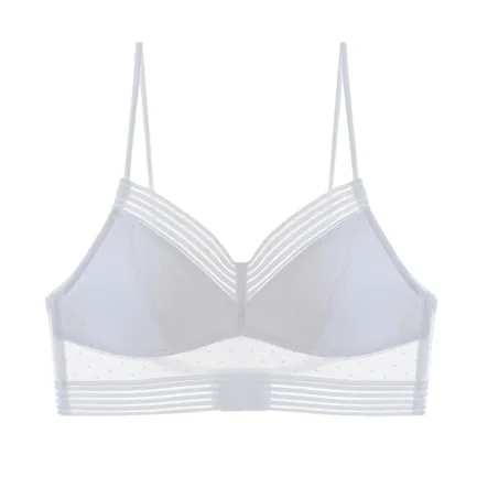 New Sexy Low Back Bralette Ladies U Backless Invisible Lace Bra Polka Dot Mesh Ultra Thin Underwear Women Lingerie Tank Top Bras - Image 7