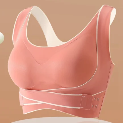 Active Underwear Women Shockproof Gathering Anti Droop Fitness Back Vest Traceless Sports Underwear No Steel Rings Bra - Image 2